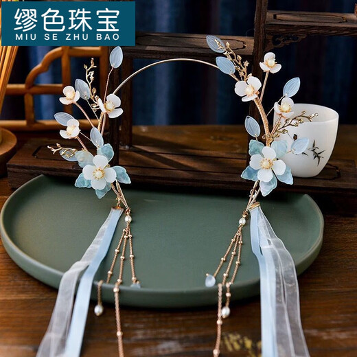 MiU Se Hanfu lazy headband headband tassels step shake ancient style Madonna halo fairy headband daily short hair costume accessories Lingluo A15-201