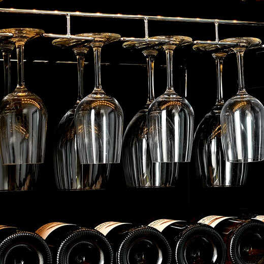 XUANFEI red wine cabinet ultra-thin temperature-controlled wine cabinet embedded built-in wine cabinet frost-free wine compressor office refrigerator 1.60 meters independent dual temperature built-in design 70 bottles