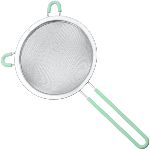 Galuingaluin 304 stainless steel mesh colander 15.5cm soy milk filter spoon frying mesh spoon flour sieve red large flour sieve