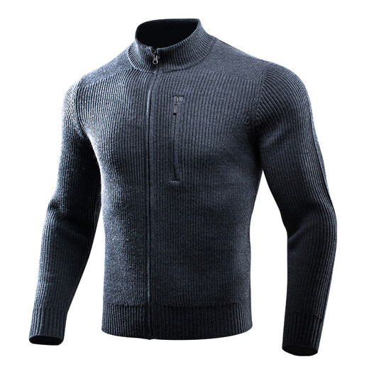 Dragon dientes secretos mino mino cárdigan suéter masculino de otoño e invierno chaqueta de confort externa jun personaje battleship grey xs (165/88a)