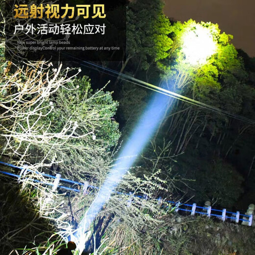 Vinoa LED headlight strong light rechargeable long-range head-mounted household lithium battery flashlight ultra-bright hernia night fishing miner's lamp luxury ultra-bright 79000V flash charge 79-hour model newbie benefits praise super bright headlamp