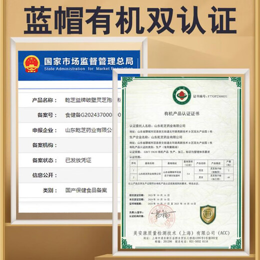 康象【有机蓝帽】破壁灵芝孢子粉增强免疫力林芝中老年人营养品送父母 盒装240克*盒【小袋独立装】