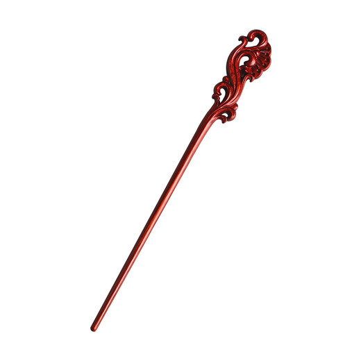 Mengyi ancient style long hairpin extended red sandalwood hairpin advanced Hanfu modern wooden hairpin dark plum