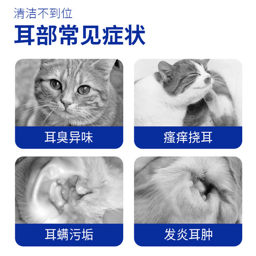 Get a pet (YOUNGER PET) pet ear drops to remove ear mites and fungi for cats, ear cleaning solution for dogs and cats, ear cleaning solution for dogs and cats 120ml hard head ear drops*1 No Specifications
