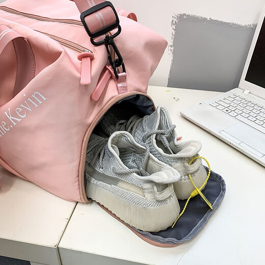 法德陆 旅行包大容量女干湿分离游泳包运动健身包手提收纳袋行李包瑜伽包 aoda2015粉色+粉色兔子