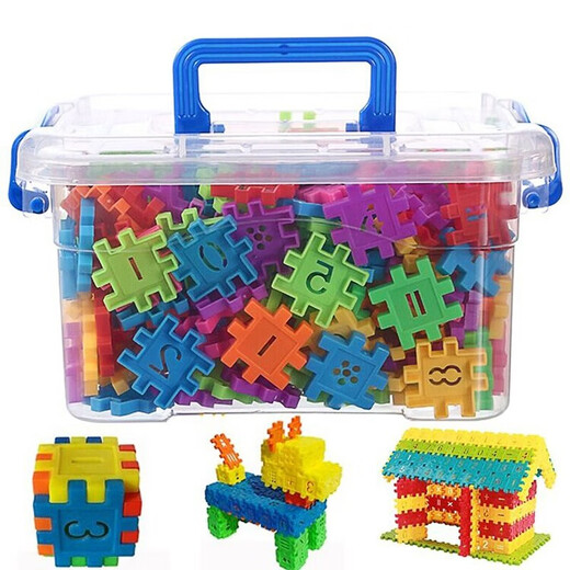 
Ai Fuer Children's plastic digital squares are assembled building blocks for boys 3-6 years old, assembled girls toys for 4 years old, classic color 408 tablets [storage box + assembly picture album]