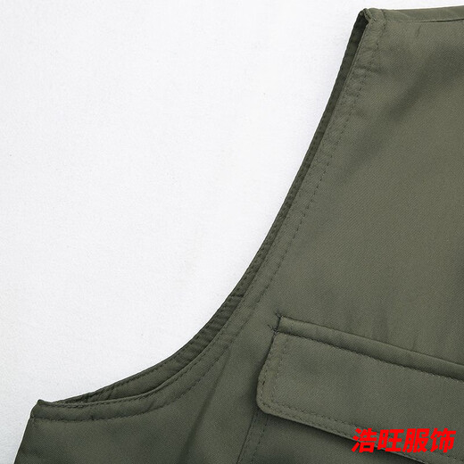 Mouth-turning spring and autumn dad wear outdoor multi-pocket vest breathable middle-aged and elderly vest waistcoat men's fishing photography vest men black size 2/style medium size weight 120-150