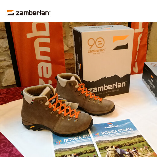 Zamberlan Italian handmade shoes GTX full socks waterproof shoes Romea hiking shoes light outdoor urban casual men 326 Brown (the size is recommended to be 1 size larger than the sports shoes) 45