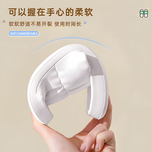 诺兰森迪 旅行便携拖鞋非一次性家用酒店待客情侣防滑凉拖鞋 白色38-39
