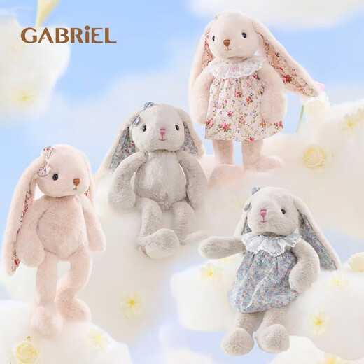 Gabriel Plüsch Puppe süße Blumenohr Rabbit Puppen Spielzeug Urlaub Geschenk Geburtstagsgeschenk für Mädchen W1813d Little Schatz Nackt Farbe Geschenkbox Modell 30cm