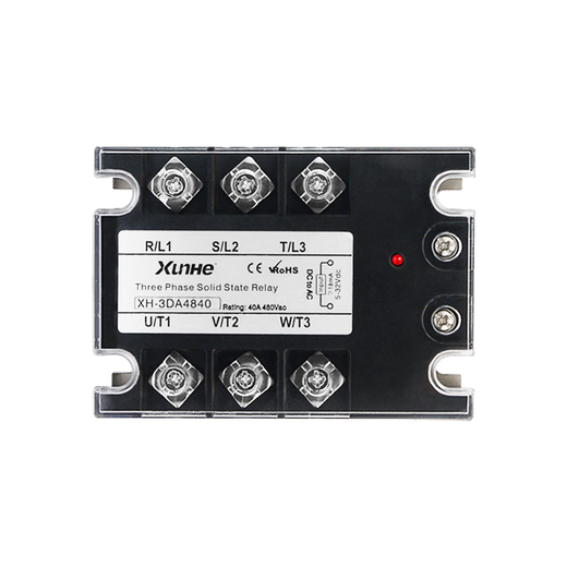 XMSJ三相固态继电器直流控交流380V 40A XH-3DA4840 SSR-3 10 25 60A 直流控交流10A-三相