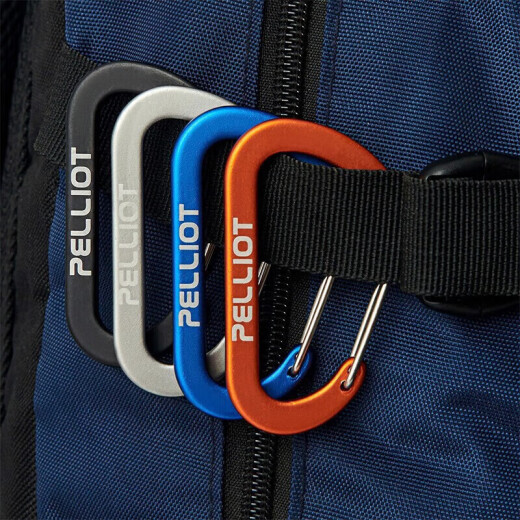 
Pelliot carabiner outdoor hook backpack buckle hiking safety keychain [2 packs] 16106402 gray medium size