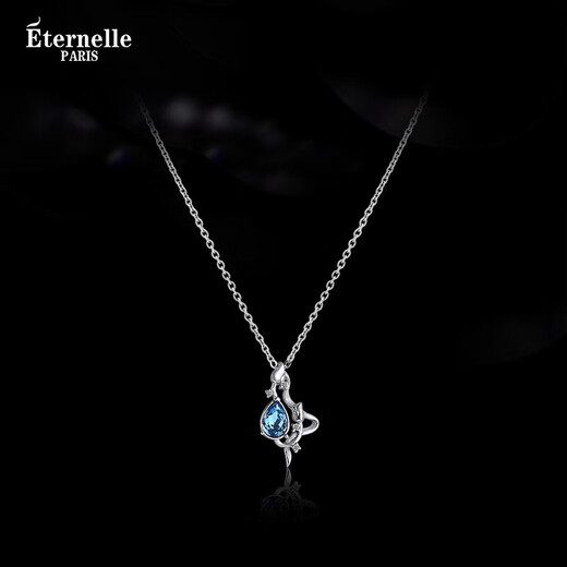 Eternelle French eternal rose necklace light luxury niche sterling silver clavicle chain women's high-end birthday gift
