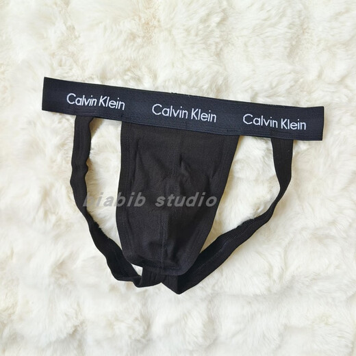 CKCALVINKLEIN men's fun and sexy stretch cotton breathable double thong underwear set for sale 6782 black 1 pair set for sale without tag packaging US size S170cm suitable for waist circumference 71-76cm