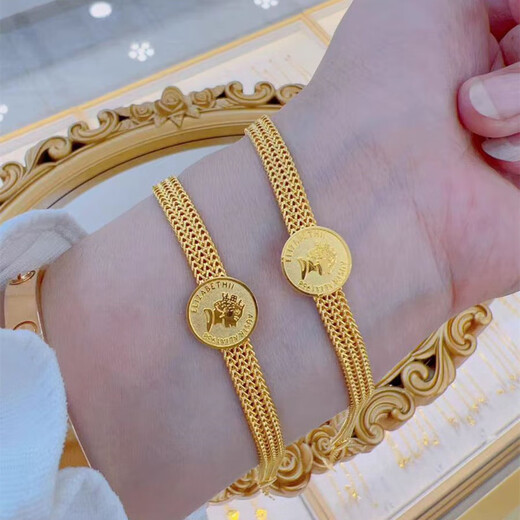 Gu Hao Shuibibei Jewelry Showroom New Gold 999 Retro Queen Redonde