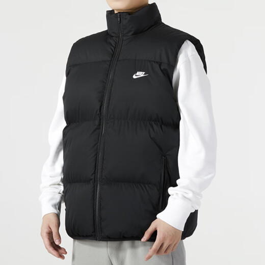 耐克（NIKE）男装运动套装 新款运动休闲时尚马甲训练束脚梭织长裤 两件套 FB7374-010+FB7498-010 S