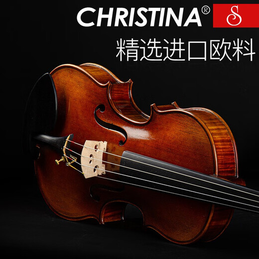 克莉丝蒂娜（Christina）进口欧料手工实木小提琴S100B专业考级进阶演奏级成人学生初学 4/4身高155cm以上
