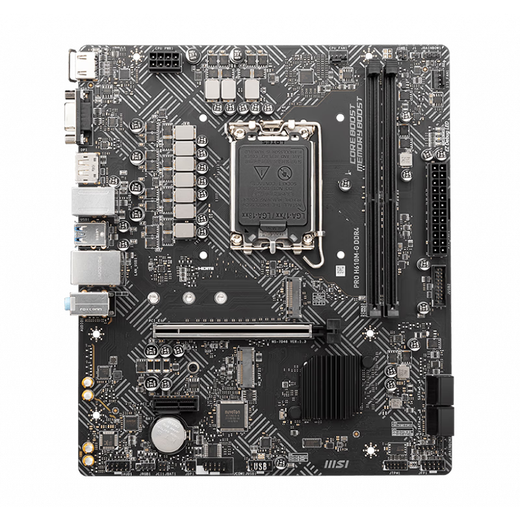 Intel 12/13 Generation Core CPU MSI H610 Motherboard CPU Set Board U Set MSI Pro H610m-G D4 I3-12100 Box