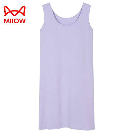Cat Man (Miiow) Pure Cotton Nightgown с молочной прокладкой интегрированной домашней одежды для женщин с грудными подушками для женского жилетного платья для женщин летом 2024 г. Новый стиль [Nightskirt] светло-зеленый 11975 с молочной прокладкой M, подходящий для веса 80-100 Jin [Jin равняется 0,5 кг]