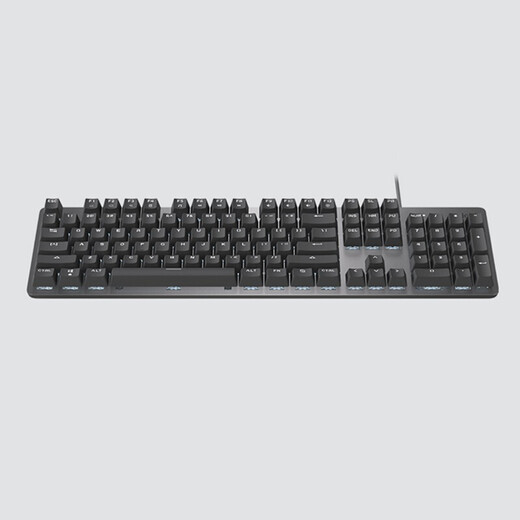 罗技（Logitech） K845机械键盘 有线键盘全尺寸 DIY键帽发光电竞办公键盘吃鸡键盘 【K845小刘鸭系列】 黑色 TTC 青轴