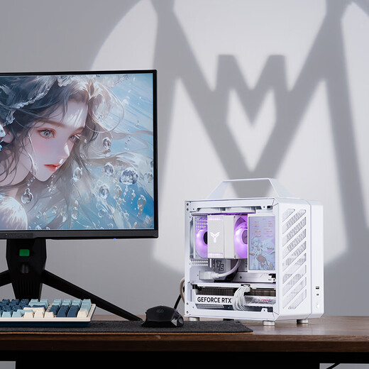 Sugar Cube Mechanical Master i5 13400F/RTX5060TI/5060/7650GRE Portable Office Mini Assembly Computer Small Host ITX E-Sports Game Live Design Computer C24 Small Host Configuration Three丨13400F丨RX7650GRE 8G