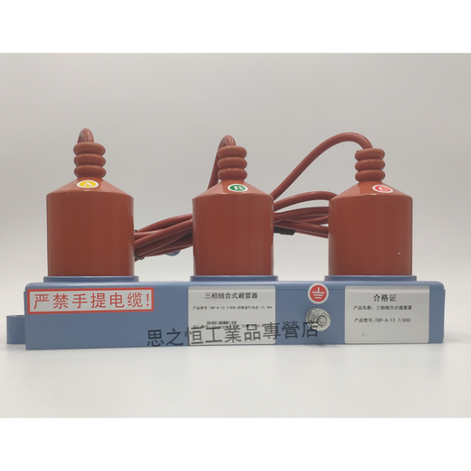 10KV high voltage AC three-phase combined overvoltage protector arrester TBP-B-12.7/131