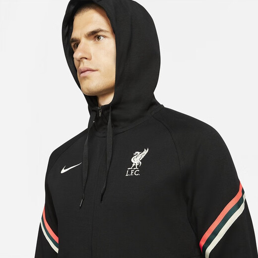 Nike Nike Sweatshirt Liverpool Football Sports décontractés Travel Half Zipper Sweatshirt Pullover Men Da9766-010 M