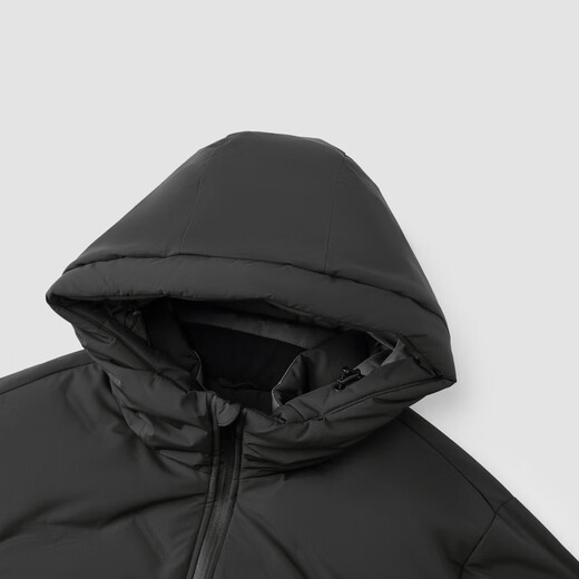 Semir down jacket men's winter 90 velvet waterproof jacket straight-filled velvet seamless taped solid color hooded 101724113101