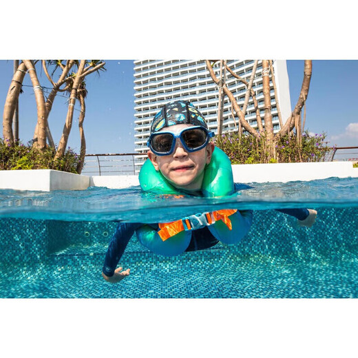 Decathlon children's swimming ring armpit float double-layer air bag life jacket equipment green 19-30KG 3-6 years old 694640