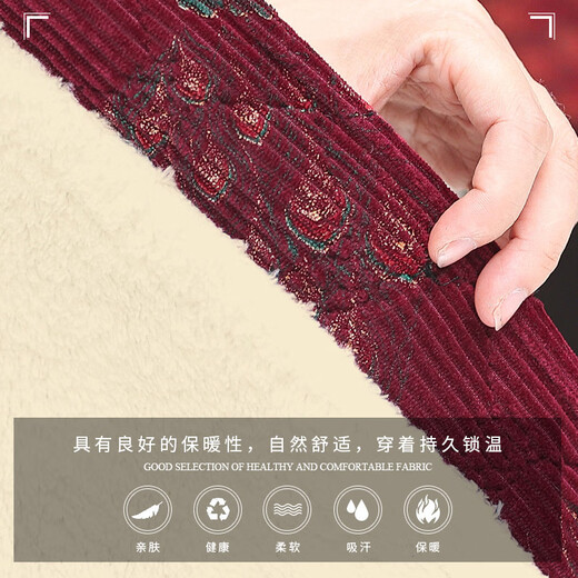 恰凡（QIAFAN）老奶奶冬装棉衣服60岁中老年女装加绒加厚棉袄70妈妈外套老式女装 F9275DS1Z 紫色+裤 加绒 3XL 【建议123-135斤】