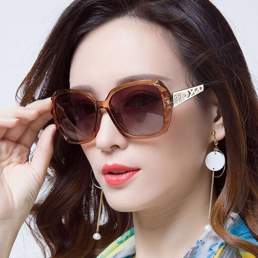 Mijilin 2022 new new style sunglasses for women high-definition anti-blue light sunglasses women's sunglasses driving sun protection round face long face internet celebrity blue upgraded model high-definition anti-blue light
