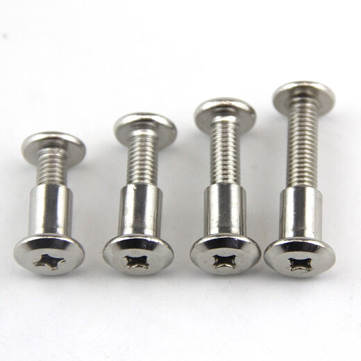 XMSJ Nickel Grande tête plate à verrouillage croix à verrouillage Plywood Strip à pointes Meubles Buts Butt Vis M6M8 6 * 3520