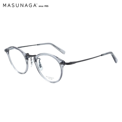 masunaga增永眼镜框[免费配镜]钛+板材眼镜架GMS-805 #S2 蔡司佳锐1.67
