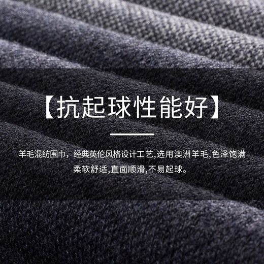 Seven Wolf Scarf Men's Winter Wool Knitted Scarf With Wool Thickened Warm Men's Christmas Birthday Gifts Gifts For Boyfriend Solid Color Big Red