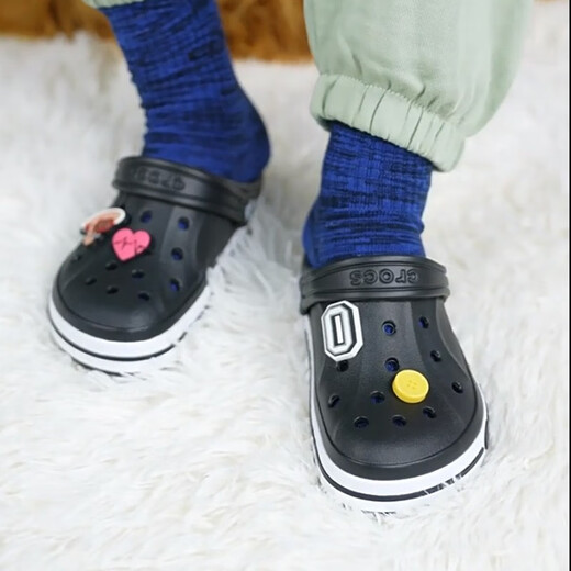 
Crocs Crocs Children's Slippers New Bey Kaluban Xiao Keluge Men's and Girls' Cave Shoes 207019 Series Black 001 29 -30 Inner length about 183mm