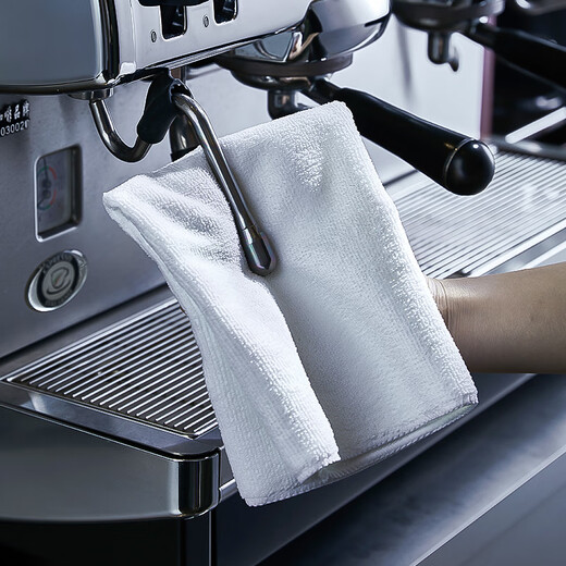 MiLi's home milk tea shop rags absorb water barista bar commercial towel kitchen restaurant table wiping linen blue 5 pieces 30*30cm