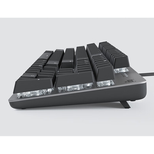 罗技（Logitech） K845机械键盘 有线键盘全尺寸 DIY键帽发光电竞办公键盘吃鸡键盘 【K845小刘鸭系列】 黑色 TTC 青轴