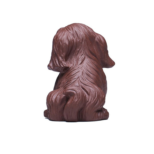 Yuehu Mingqing Yixing purple sand tea pet cute dog ornaments handmade can raise tea tray accessories tea play hair pulling and wealth making puppy