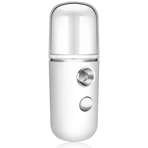 Anshang Nano Spray Перезаряжаемый прибор для увлажнения Увлажняющий отпариватель для лица и глаз Косметический прибор с подогревом Увлажнитель Измеримая функция кожи Ручной перезаряжаемый отпариватель для лица Водяной свет Инструмент для инъекций кислорода Перезаряжаемый 30 мл Нано-спрей Белый