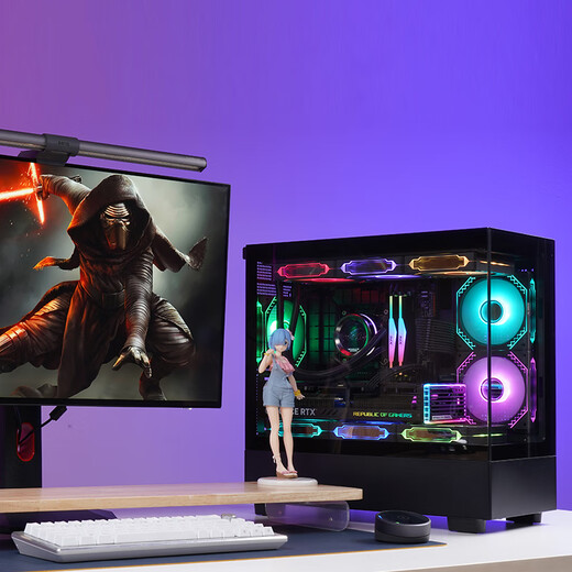 Gigabyte Ultra7 265K/14700KF/RTX5060/5070Ti assembled computer host live broadcast Ai rendering high configuration e-sports game chicken computer desktop complete set five Ultra 7 265KF+RTX5060Ti single host