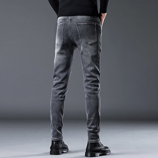 Jeep Spirit Jeans Spring and Automne New Business Business Business Elastic Casual Colters Men 1049R Gray plus 28