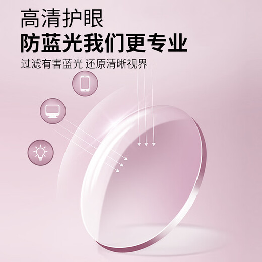 博视者高清晰防蓝光时尚女士老花镜十大排名8018 紫色 200度