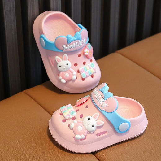 Sweet Chengzhi Kinderhöhlenschuhe Tasche Zehen Cartoon Mädchen Sommer Baby Innenweite Sohle 1-6 Jahre alt 2 Anti-Slip-Jungen Sandalen rosa 140 (innere Länge ca. 13,5 cm)