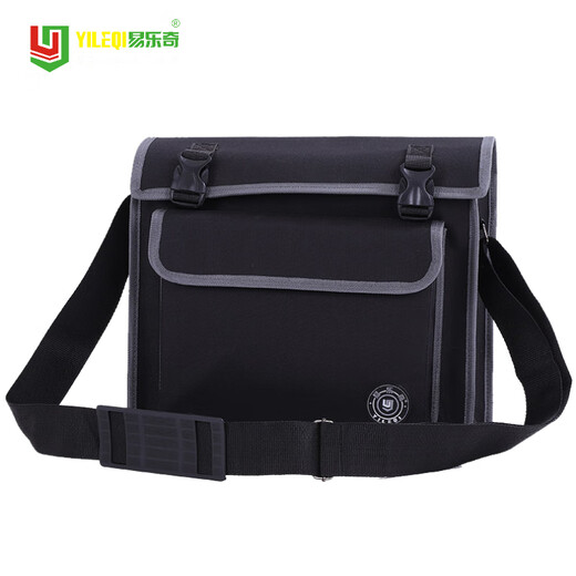 Yiluqi Tool Bag Electrician's Bag Storage Bag Printable Picture Large Multi-Function Shoulder Large Capacity Thickened Oxford Cloth Waterproof Electrician's Tool Bag Canvas Tool Bag Repair Satchel A5 Large Size-39cm*11.5cm*28cm