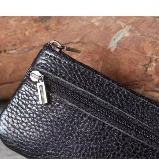 
Jiemou top layer cowhide mini card bag small cow bag men and women retro handmade genuine leather driver's license key bag z1c brown yellow (specially larger version)