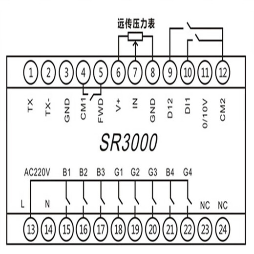 Frequency conversion constant pressure water supply controller all-in-one intelligent timing water pump special promotion one control one/two timing pump replacement
