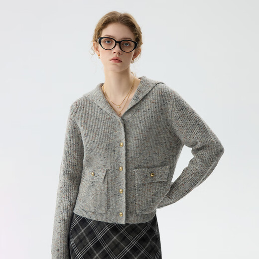 
Fan Silan College Style Navy Collar Wool Sweater Women 2024 Floral Garment Pullover Autumn and Winter New Style 14107 Retro Red S