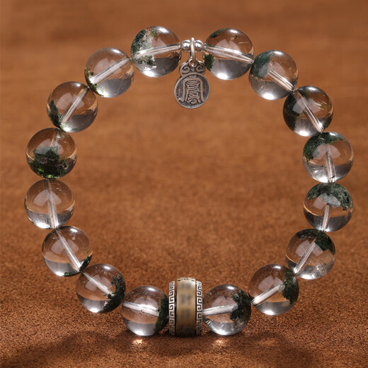 Bao Xin Fanrui BOSFRU Five Elements Missing Wood Green Ghost Crystal Bracelet Balance Wind Lei Yi Gua Hi Wood Belongs to Wood Jewelry Bracelet as a Gift for Boyfriend Five Elements Belongs to Wood Green Ghost Crystal Bracelet-12mm