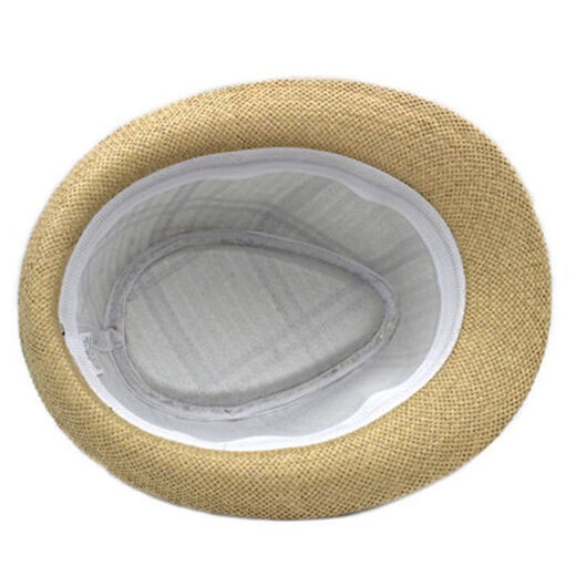Drei-Book-Green Men's Hut Sommermodentrend Koreaner Freizeitstrohhut Panama mittleren und älterer Jazzhut Britisch-Top-Hut Big Checked Beige