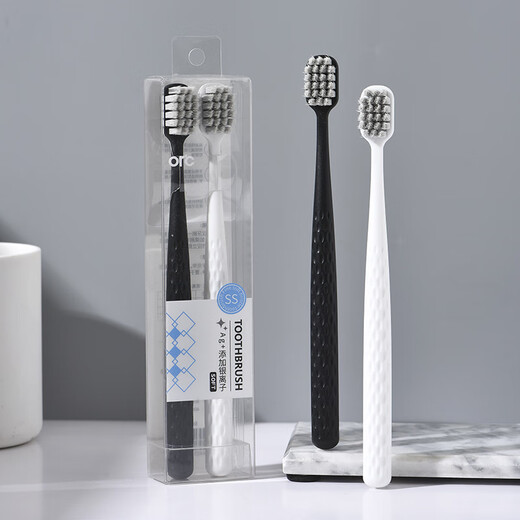 Orc Adulte Bristle Bristle Brosse à dents durs brosse à dents durs 2 pièces r6625-pack